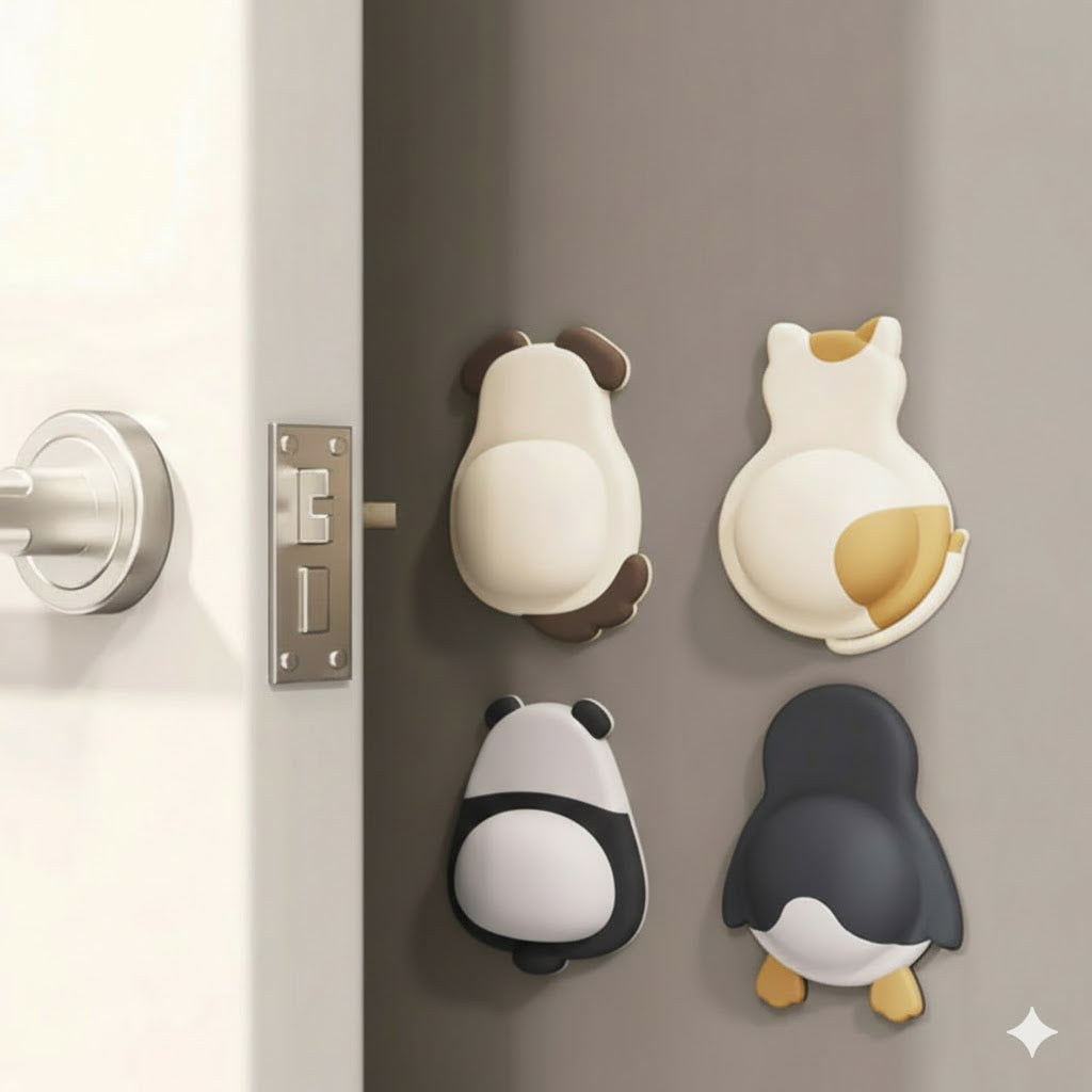 Door Stopper & Collision Protector – No Drilling