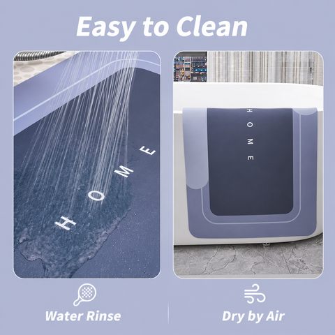 3-Piece Anti-Slip Bathroom Mat Set – Quick-Dry U-Shaped Toilet & Floor Mats